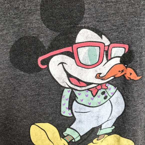 Retro Mickey Mouse with Mustache Disney Tee - Picture 2 of 3